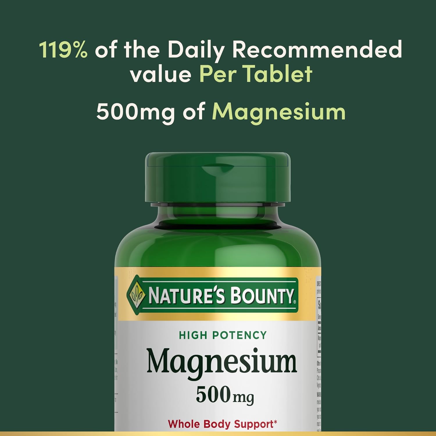 Magnesium Supplements 500Mg/ 200 Count 