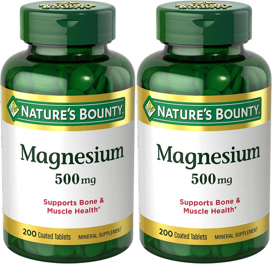 Magnesium Supplements 500Mg/ 200 Count 